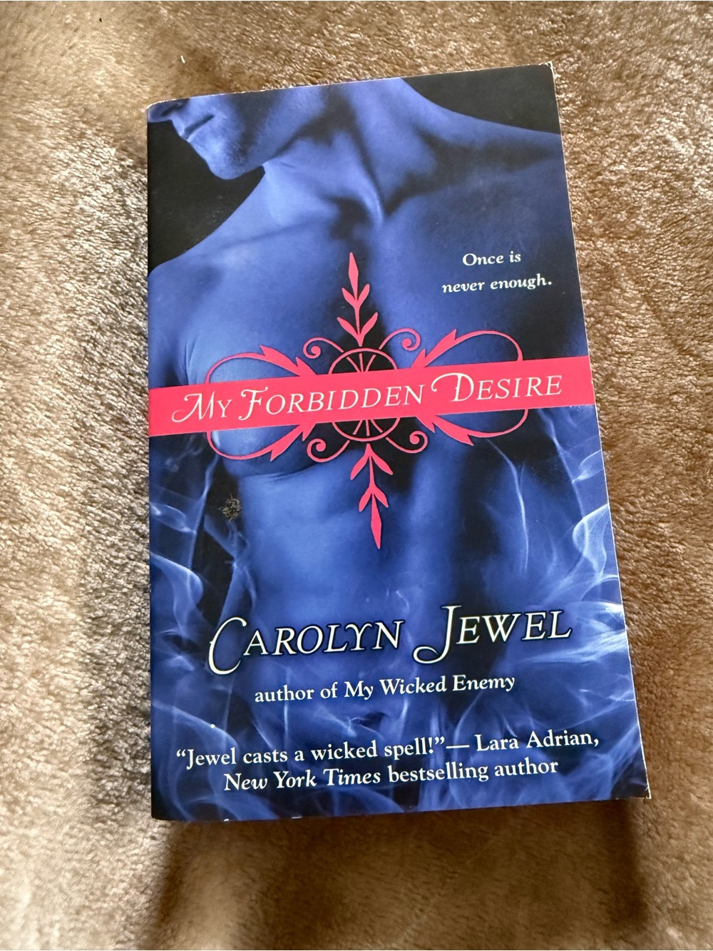 My Forbidden Desire by Carolyn Jewel EUC - Blue & Pink Paperback Romance